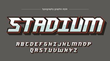 krom modern spelsport typografi vektor