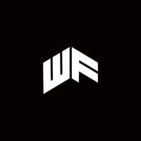 wf logotyp monogram modern designmall vektor