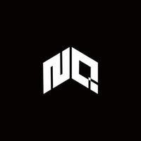 nq Logo Monogramm moderne Designvorlage design vektor