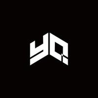 yq Logo Monogramm moderne Designvorlage design vektor