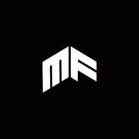 mf Logo Monogramm moderne Designvorlage design vektor