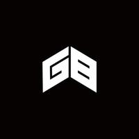 gb logotyp monogram modern designmall vektor