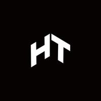 ht-logotyp monogram modern designmall vektor