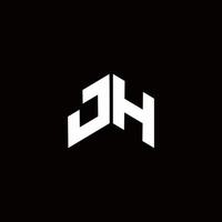 jh logo monogram modern designmall vektor