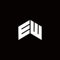 ew logo monogram modern designmall vektor