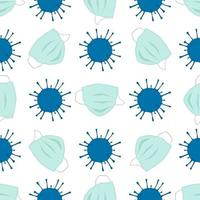nahtlos von Atemschutzmasken zur Vorbeugung von Coronavirus vektor