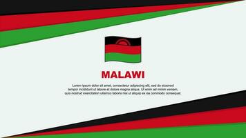 malawi flagga abstrakt bakgrund design mall. malawi oberoende dag baner tecknad serie vektor illustration. malawi design