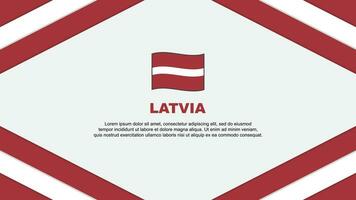 lettland flagga abstrakt bakgrund design mall. lettland oberoende dag baner tecknad serie vektor illustration. lettland mall