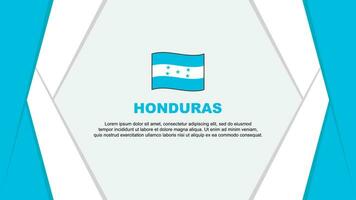 Honduras Flagge abstrakt Hintergrund Design Vorlage. Honduras Unabhängigkeit Tag Banner Karikatur Vektor Illustration. Honduras Hintergrund