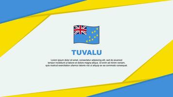 tuvalu flagga abstrakt bakgrund design mall. tuvalu oberoende dag baner tecknad serie vektor illustration. tuvalu