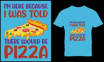 pizza t-shirt design vektor grafisk.