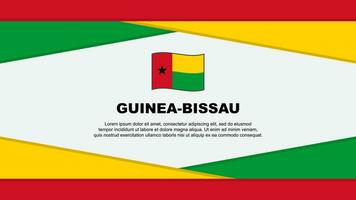 Guinea-Bissau Flagge abstrakt Hintergrund Design Vorlage. Guinea-Bissau Unabhängigkeit Tag Banner Karikatur Vektor Illustration. Guinea-Bissau Vektor