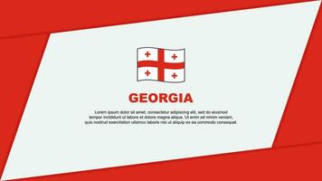 Georgia Flagge abstrakt Hintergrund Design Vorlage. Georgia Unabhängigkeit Tag Banner Karikatur Vektor Illustration. Georgia Banner