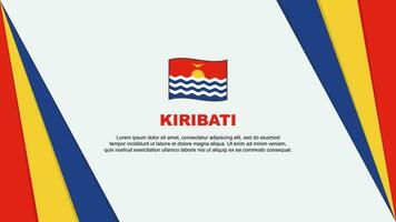 kiribati Flagge abstrakt Hintergrund Design Vorlage. kiribati Unabhängigkeit Tag Banner Karikatur Vektor Illustration. kiribati Flagge