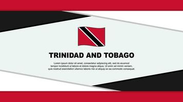 Trinidad und Tobago Flagge abstrakt Hintergrund Design Vorlage. Trinidad und Tobago Unabhängigkeit Tag Banner Karikatur Vektor Illustration. Trinidad und Tobago Vektor