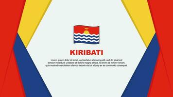 kiribati Flagge abstrakt Hintergrund Design Vorlage. kiribati Unabhängigkeit Tag Banner Karikatur Vektor Illustration. kiribati Hintergrund