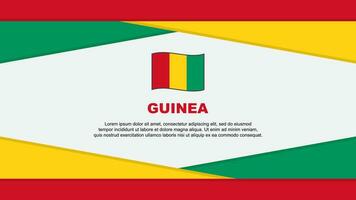 Guinea Flagge abstrakt Hintergrund Design Vorlage. Guinea Unabhängigkeit Tag Banner Karikatur Vektor Illustration. Guinea Vektor