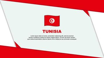 tunisien flagga abstrakt bakgrund design mall. tunisien oberoende dag baner tecknad serie vektor illustration. tunisien oberoende dag