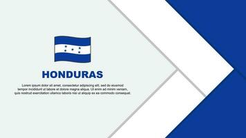 Honduras Flagge abstrakt Hintergrund Design Vorlage. Honduras Unabhängigkeit Tag Banner Karikatur Vektor Illustration. Karikatur