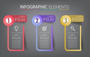 moderne Textfeld-Vorlage, Infografik-Banner vektor