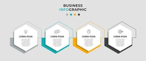 infographic design mall vektor med ikoner och 4 alternativ eller steg