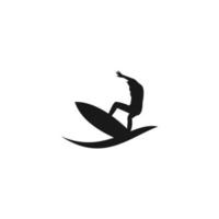 Surf-Logo-Vorlage Wassersport-Design-Vektor. vektor