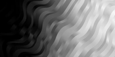 ljusgrå vektor bakgrund med böjda linjer.