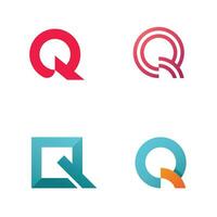 Brief q Logo Design Vorlage Elemente vektor