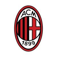 ac milan logotyp, fotboll, fotboll vektor