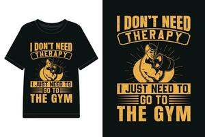 Fitnessstudio t Hemd Entwürfe, Fitness T-Shirt Design Vektor Dateien, trainieren motivierend Typografie Design