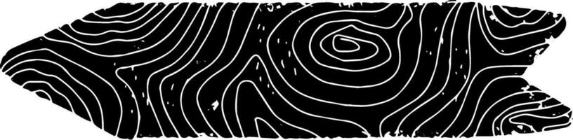ein schwarz und Weiß Zeichnung von ein Holz Korn Muster vektor