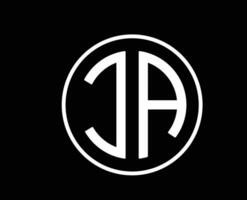 akranes Verein Logo Symbol Weiß Island Liga Fußball abstrakt Design Vektor Illustration mit schwarz Hintergrund