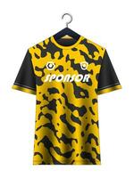 fotboll jersey attrapp för fotboll klubb. vektor sublimering sporter kläder design. enhetlig främre se mallar fotboll jersey.