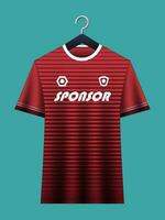 fotboll jersey attrapp för fotboll klubb. vektor sublimering sporter kläder design. enhetlig främre se mallar fotboll jersey.