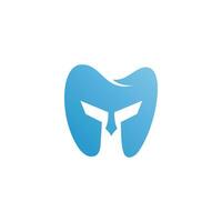 spartanisch Dental Logo Vektor Design Vorlage