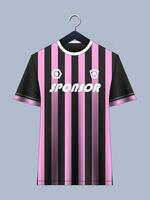 fotboll jersey attrapp för fotboll klubb. vektor sublimering sporter kläder design. enhetlig främre se mallar fotboll jersey.