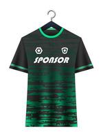 fotboll jersey attrapp för fotboll klubb. vektor sublimering sporter kläder design. enhetlig främre se mallar fotboll jersey.