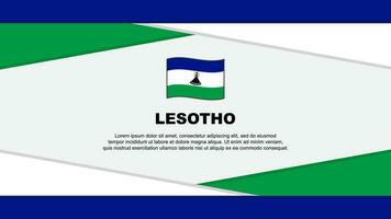 lesotho flagga abstrakt bakgrund design mall. lesotho oberoende dag baner tecknad serie vektor illustration. lesotho vektor