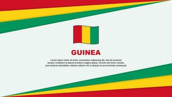 Guinea Flagge abstrakt Hintergrund Design Vorlage. Guinea Unabhängigkeit Tag Banner Karikatur Vektor Illustration. Guinea Design
