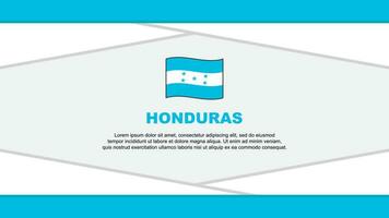 Honduras Flagge abstrakt Hintergrund Design Vorlage. Honduras Unabhängigkeit Tag Banner Karikatur Vektor Illustration. Honduras Vektor