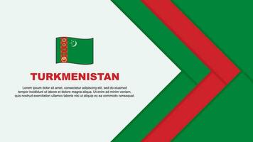 turkmenistan flagga abstrakt bakgrund design mall. turkmenistan oberoende dag baner tecknad serie vektor illustration. turkmenistan tecknad serie