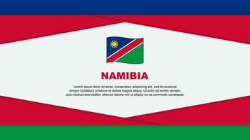 namibia flagga abstrakt bakgrund design mall. namibia oberoende dag baner tecknad serie vektor illustration. namibia vektor