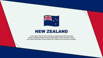 Neu Neuseeland Flagge abstrakt Hintergrund Design Vorlage. Neu Neuseeland Unabhängigkeit Tag Banner Karikatur Vektor Illustration. Neu Neuseeland Unabhängigkeit Tag