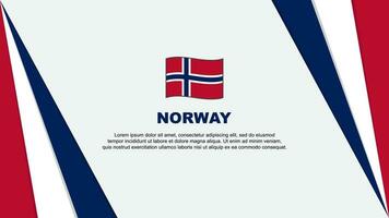Norge flagga abstrakt bakgrund design mall. Norge oberoende dag baner tecknad serie vektor illustration. Norge flagga