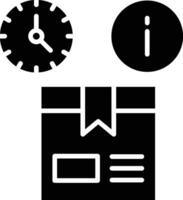 echt Zeit Inventar die Info Vektor Symbol