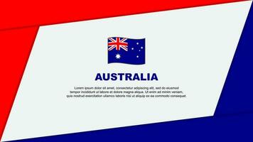 Australien Flagge abstrakt Hintergrund Design Vorlage. Australien Unabhängigkeit Tag Banner Karikatur Vektor Illustration. Australien Banner