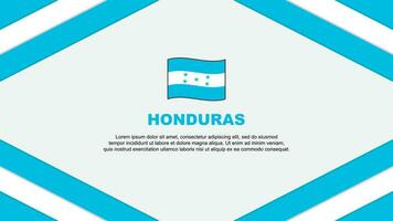 Honduras Flagge abstrakt Hintergrund Design Vorlage. Honduras Unabhängigkeit Tag Banner Karikatur Vektor Illustration. Honduras Vorlage