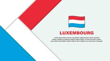 Luxemburg Flagge abstrakt Hintergrund Design Vorlage. Luxemburg Unabhängigkeit Tag Banner Karikatur Vektor Illustration. Luxemburg Illustration