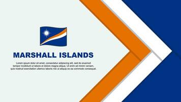 Marshall Inseln Flagge abstrakt Hintergrund Design Vorlage. Marshall Inseln Unabhängigkeit Tag Banner Karikatur Vektor Illustration. Marshall Inseln Karikatur