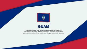 guam Flagge abstrakt Hintergrund Design Vorlage. guam Unabhängigkeit Tag Banner Karikatur Vektor Illustration. guam